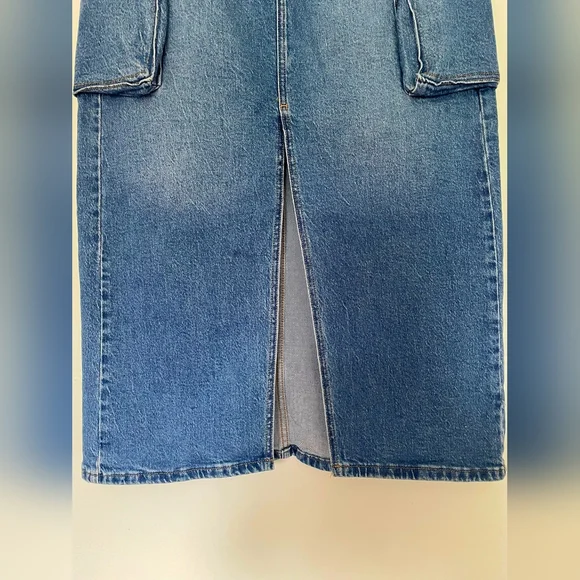 a.n.a Blue Denim Skirt Casual Style - Picture 2 of 7